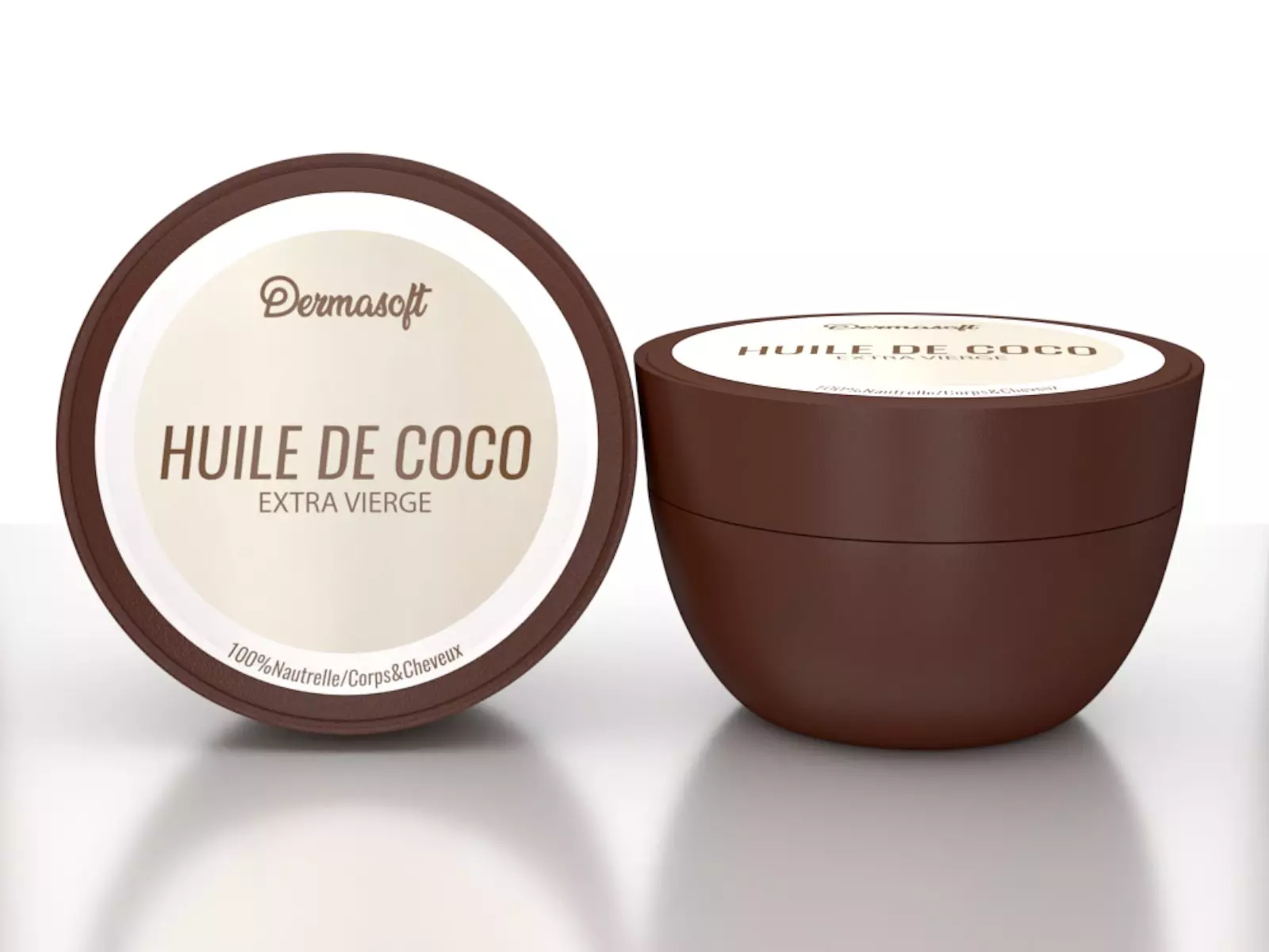 huile coco en pot dermasoft